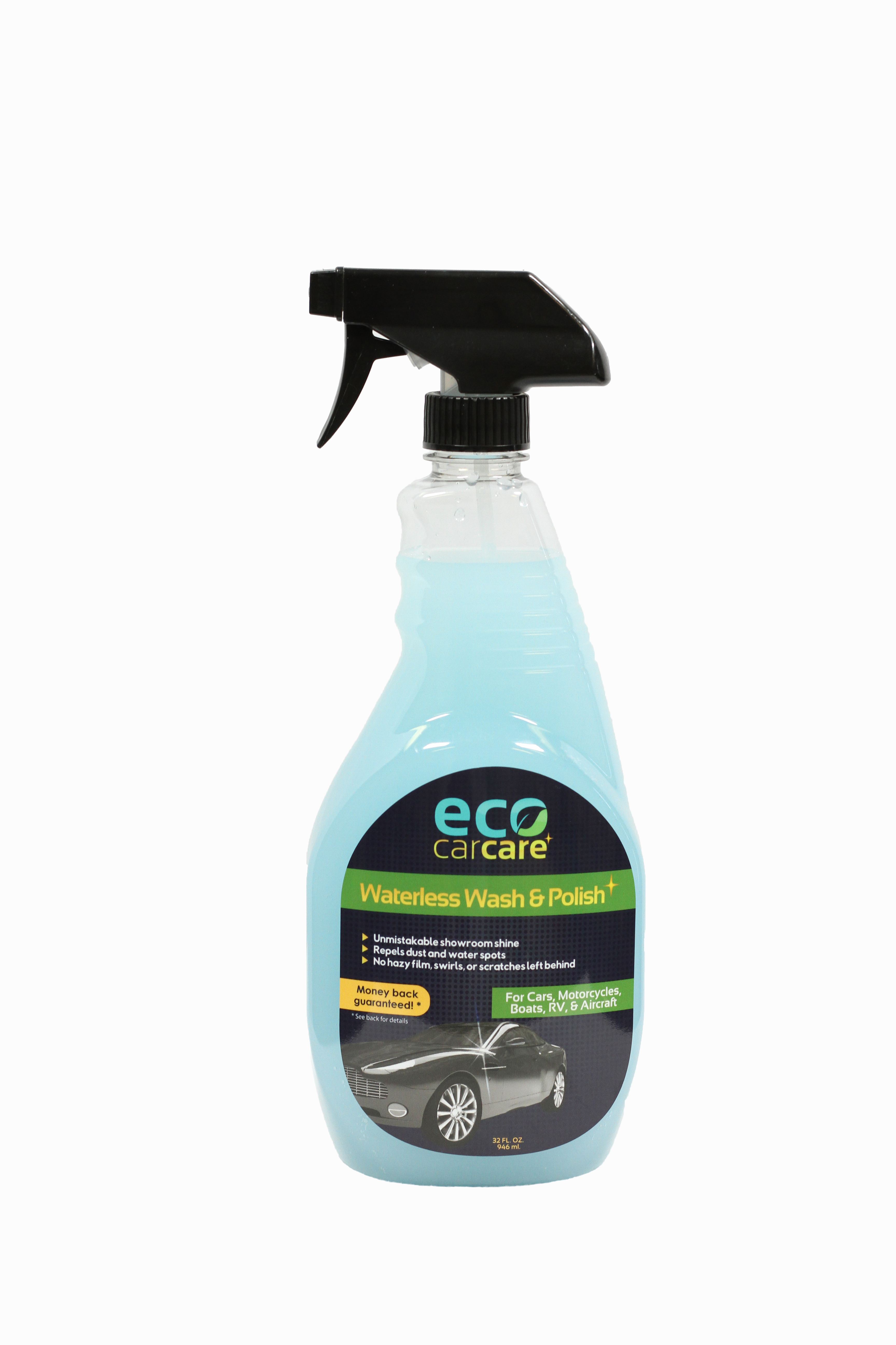 Uniwax Drywash Or Waterless Car Wash With Wax Concentrate Rinseless Car Wash, Eco Friendly Quick Detailer Spray, Exterior Car Cleaning